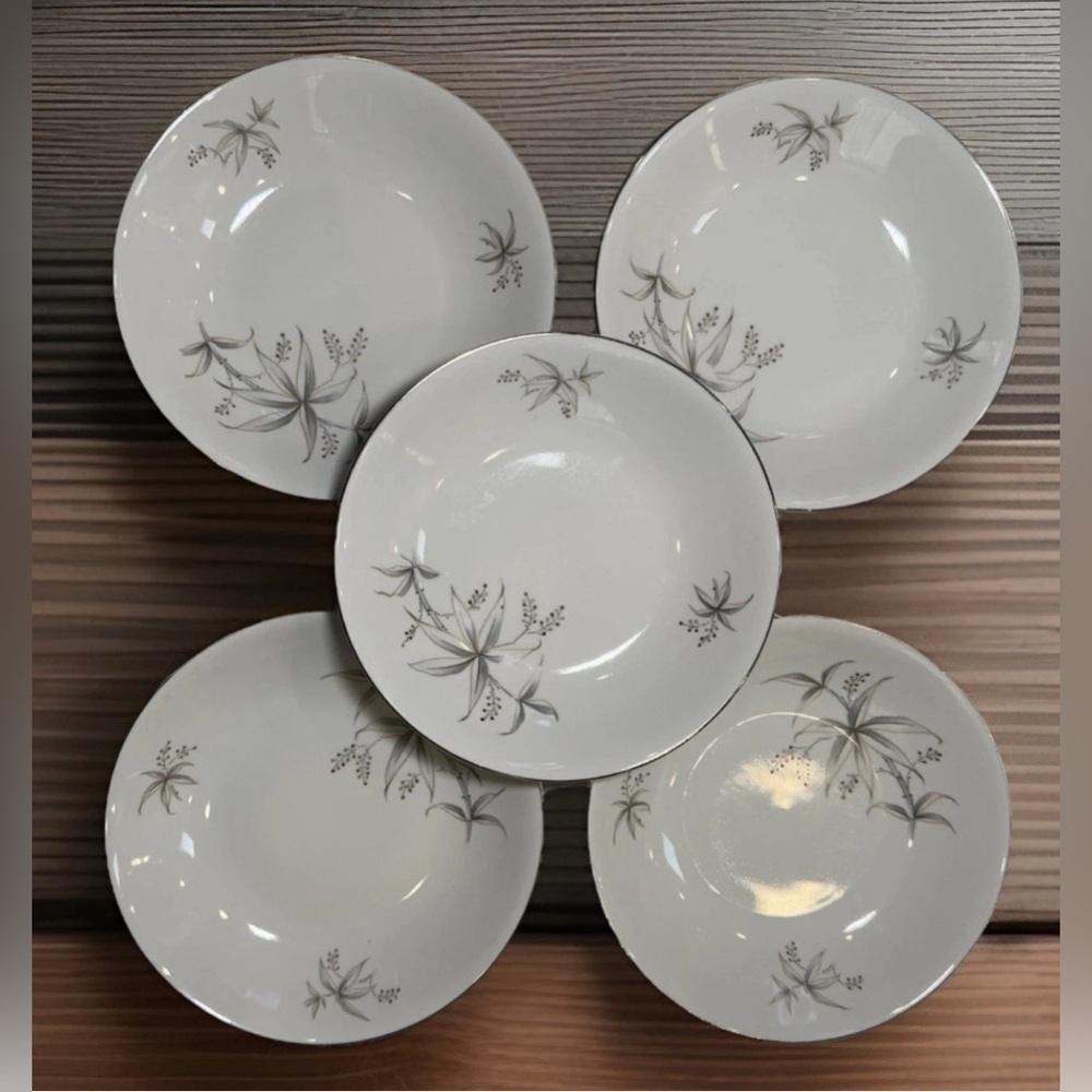 HUTSCHENRUTHER ARZBERG BAVARIA GERMANY FERNDALE Lot Of 5 Salad Plates 7.5" - Picture 1 of 5
